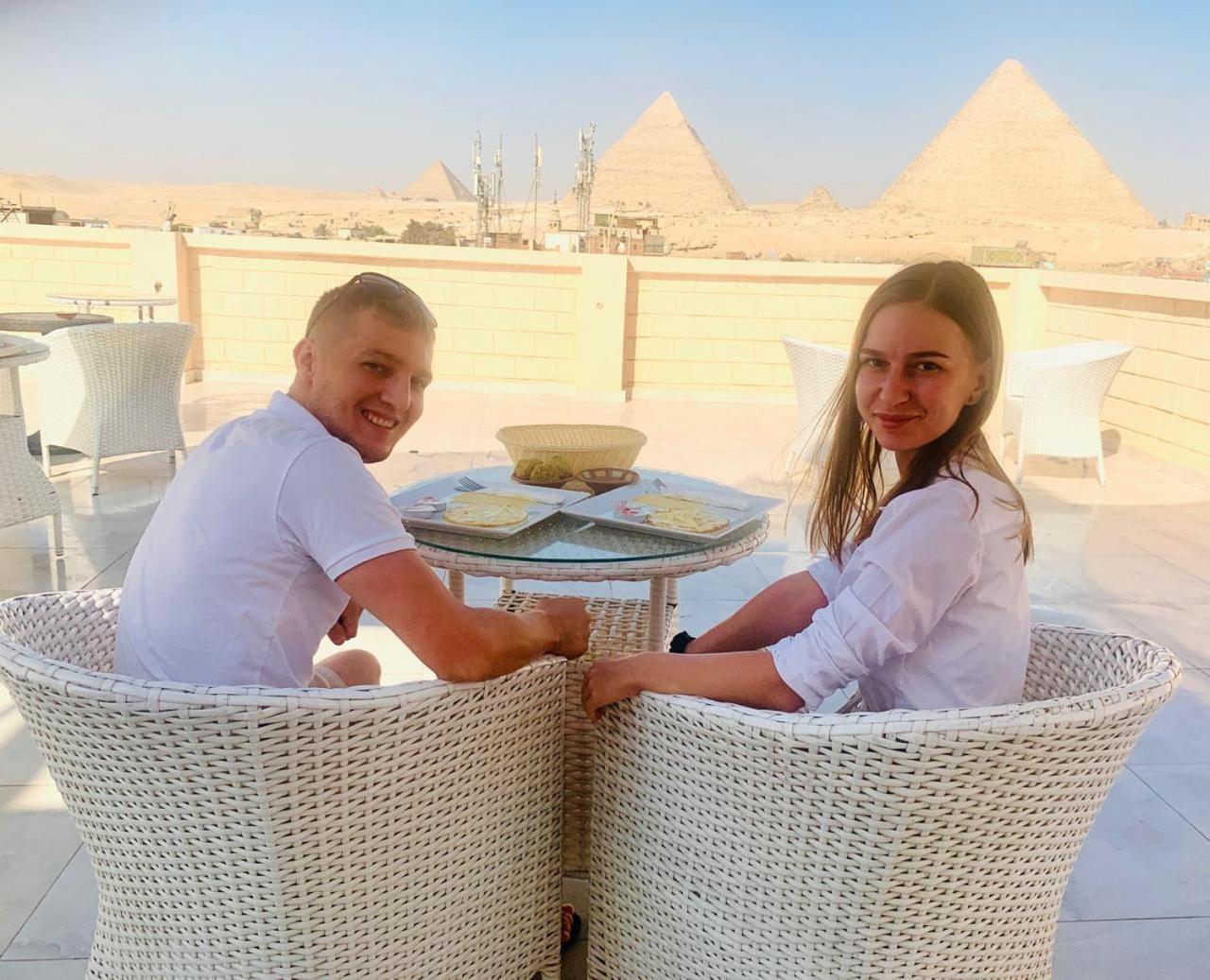 El Aida Pyramids View Hotel Kafret el-Gabal Eksteriør bilde