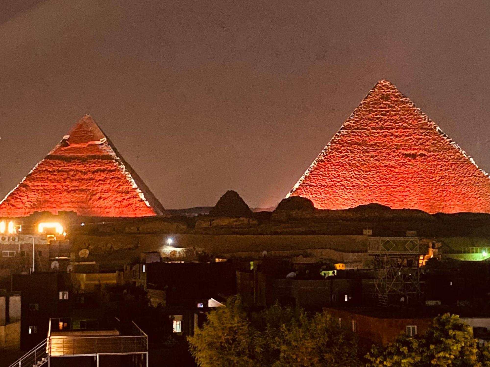 El Aida Pyramids View Hotel Kafret el-Gabal Eksteriør bilde