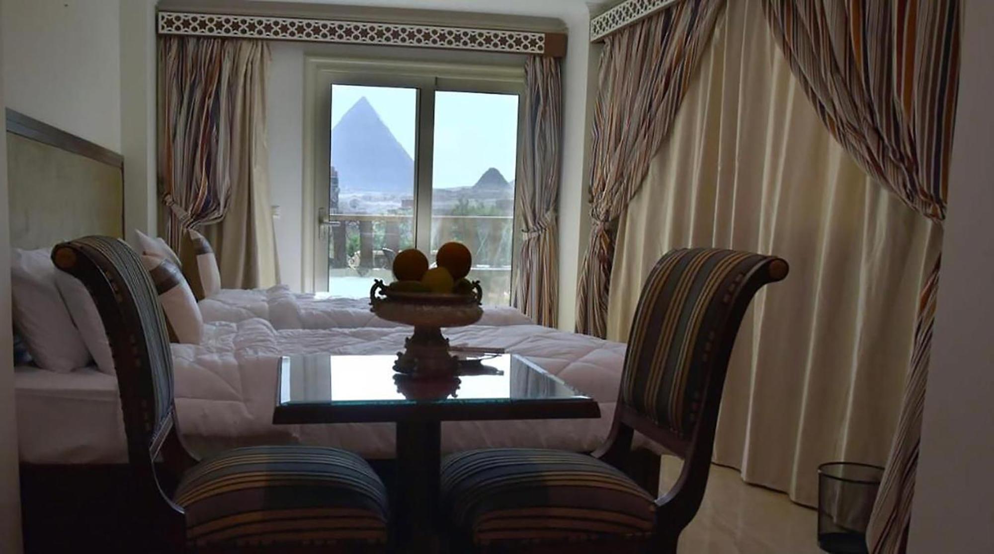 El Aida Pyramids View Hotel Kafret el-Gabal Eksteriør bilde